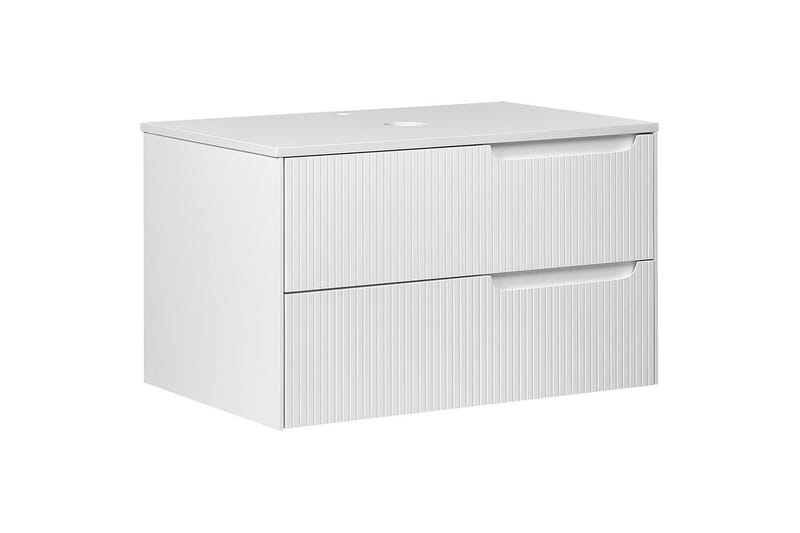 Servantskap Quintela Hvit, 80x52x48 cm - Hvit, 80x52x48 cm - Hus & oppussing - Kjøkken & bad - Baderom - Baderomsmøbler & baderomsinnredning - Baderomsskap