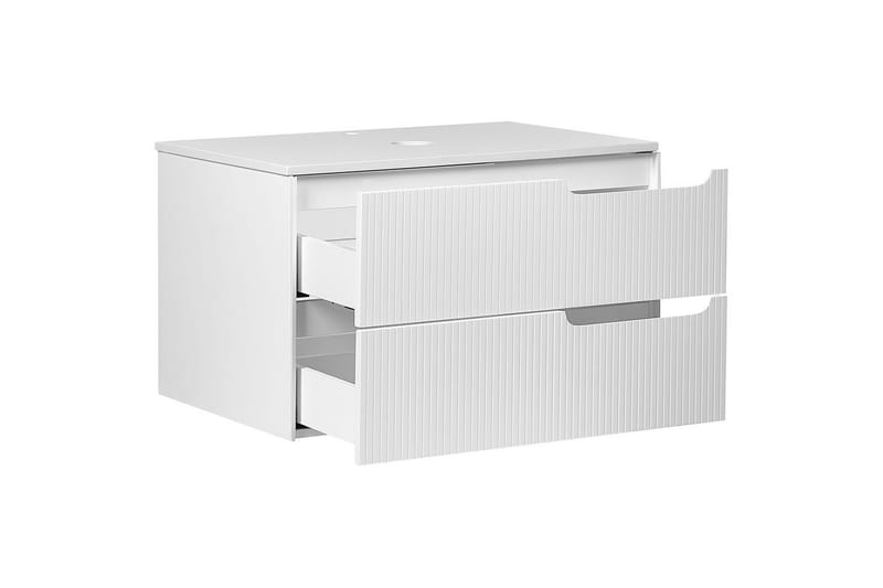 Servantskap Quintela Hvit, 80x52x48 cm - Hvit, 80x52x48 cm - Hus & oppussing - Kjøkken & bad - Baderom - Baderomsmøbler & baderomsinnredning - Baderomsskap