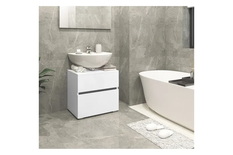 Servantskap Wisla 60x35x55 cm, Hvit - 60x35x55 cm, Hvit - Hus & oppussing - Kjøkken & bad - Baderom - Baderomsmøbler & baderomsinnredning - Servantskap & kommode