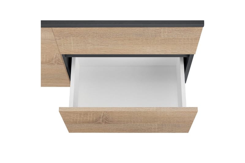 Servantskap Wisla 80x45x53 cm, Antrasitt/Eik - 80x45x53 cm, Antrasitt/Eik - Hus & oppussing - Kjøkken & bad - Baderom - Baderomsmøbler & baderomsinnredning - Servantskap & kommode