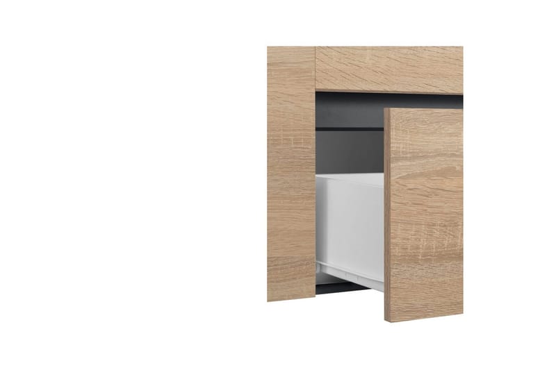 Servantskap Wisla 80x45x53 cm, Antrasitt/Eik - 80x45x53 cm, Antrasitt/Eik - Hus & oppussing - Kjøkken & bad - Baderom - Baderomsmøbler & baderomsinnredning - Baderomsskap