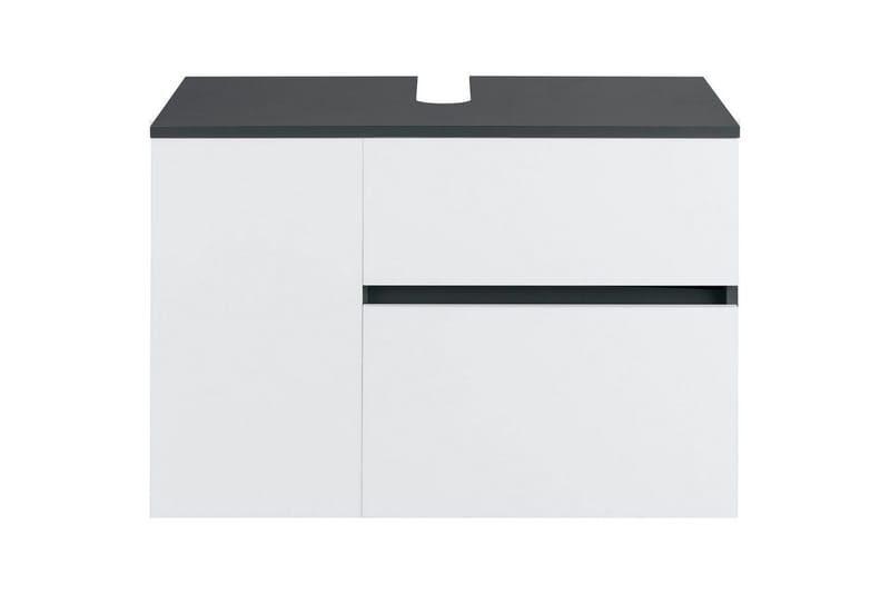 Servantskap Wisla 80x45x53 cm, Antrasitt/Hvit - 80x45x53 cm, Antrasitt/Hvit - Hus & oppussing - Kjøkken & bad - Baderom - Baderomsmøbler & baderomsinnredning - Baderomsskap