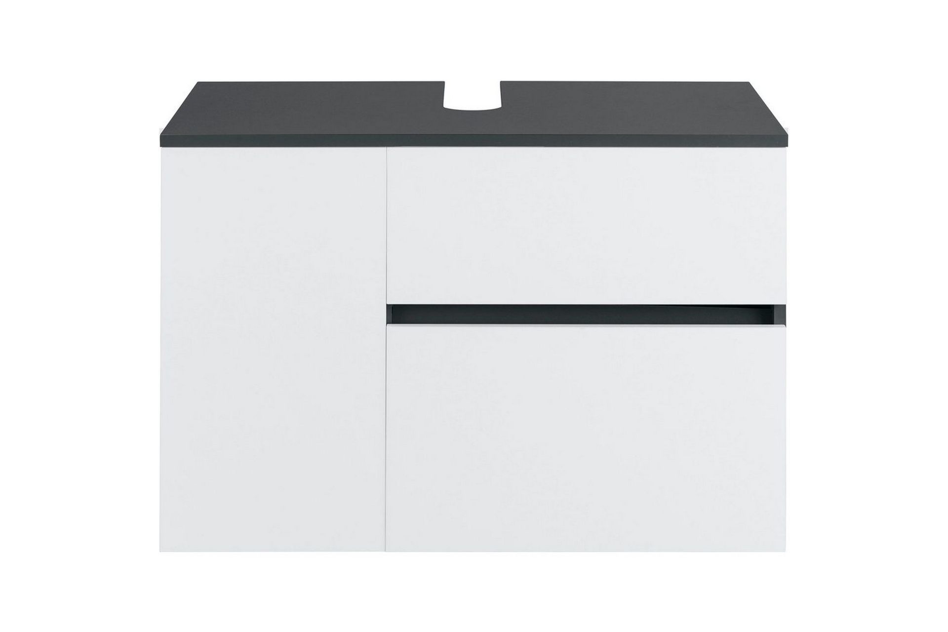Servantskap Wisla 80x45x53 cm, Antrasitt/Hvit - 80x45x53 cm, Antrasitt/Hvit - Hus & oppussing - Kjøkken & bad - Baderom - Baderomsmøbler & baderomsinnredning - Baderomsskap