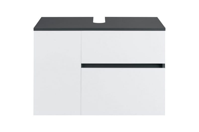 Servantskap Wisla 80x45x53 cm, Antrasitt/Hvit - 80x45x53 cm, Antrasitt/Hvit - Hus & oppussing - Kjøkken & bad - Baderom - Baderomsmøbler & baderomsinnredning - Baderomsskap