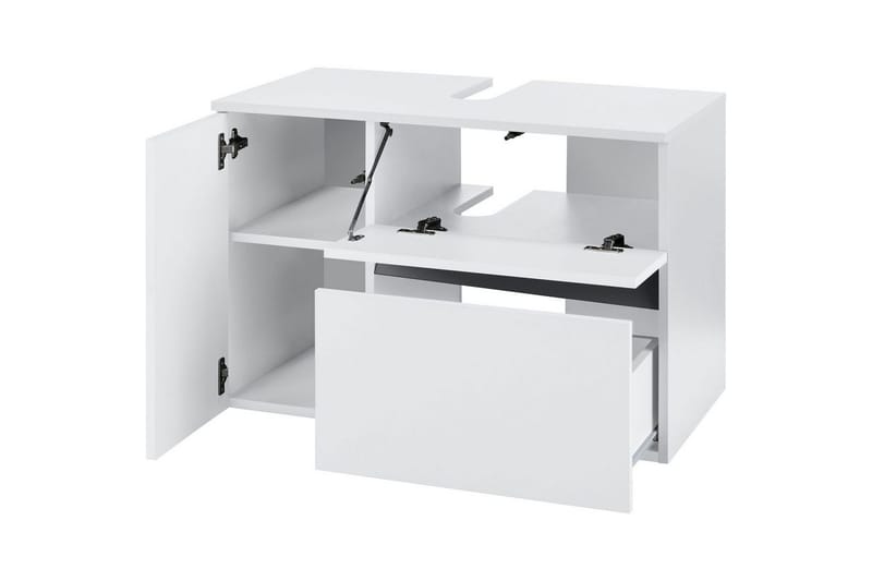 Servantskap Wisla 80x45x53 cm, Hvit - 80x45x53 cm, Hvit - Hus & oppussing - Kjøkken & bad - Baderom - Baderomsmøbler & baderomsinnredning - Servantskap & kommode
