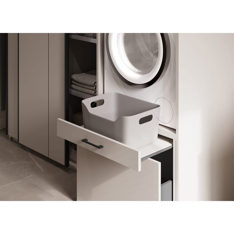 Skap til vaskemaskin/tørketrommel Aza 1 Skuff 1 Hylle - Kashmir - Hus & oppussing - Kjøkken & bad - Baderom - Baderomsmøbler & baderomsinnredning - Oppbevaring til baderom