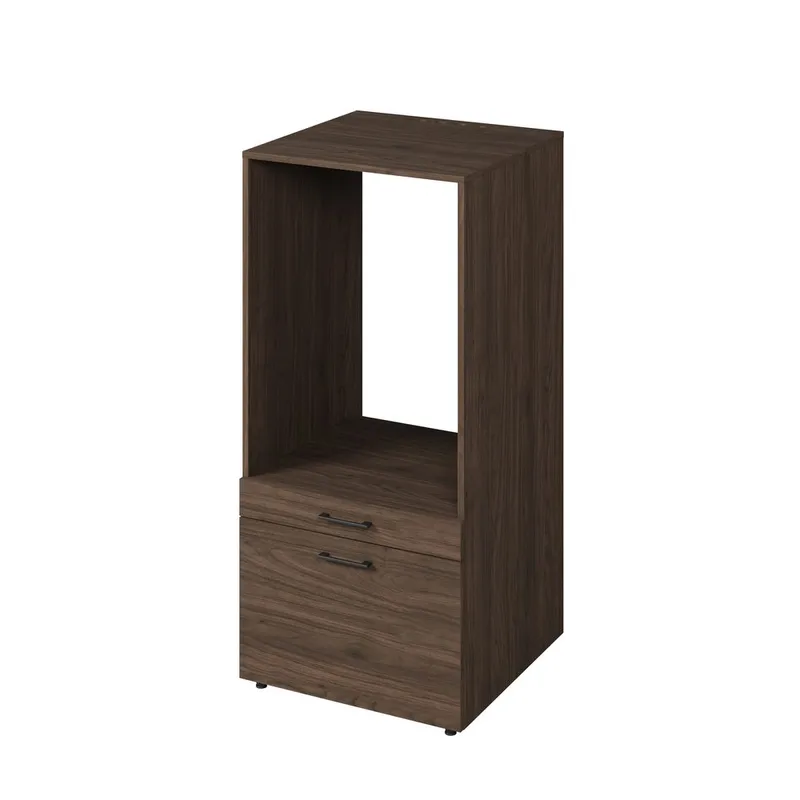 Skap til vaskemaskin/tørketrommel Aza 1 Skuff 1 Hylle, Valnøtt Villa