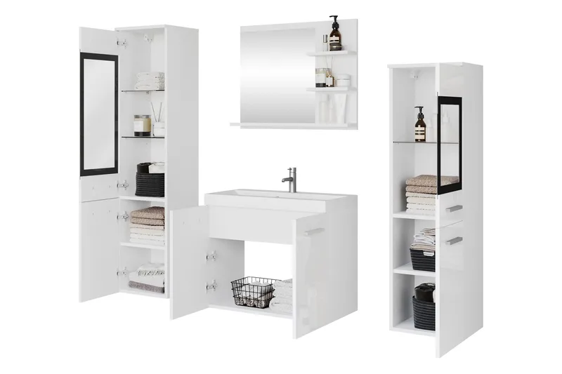 Somender Møbelsett til Bad 132 cm - Hus & oppussing - Kjøkken & bad - Baderom - Baderomsmøbler & baderomsinnredning - Komplette møbelpakker