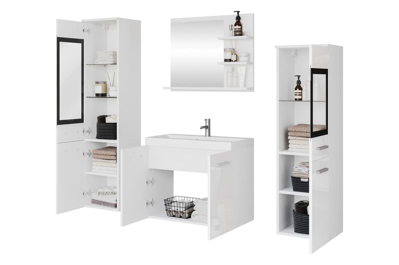 Somender Møbelsett til Bad 132 cm - Hus & oppussing - Kjøkken & bad - Baderom - Baderomsmøbler & baderomsinnredning - Komplette møbelpakker