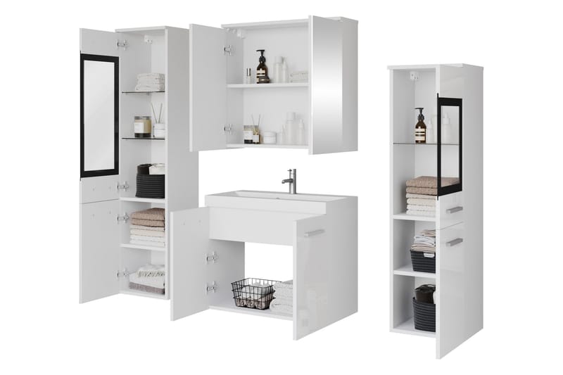 Somender Møbelsett til Bad 132 cm - Hus & oppussing - Kjøkken & bad - Baderom - Baderomsmøbler & baderomsinnredning - Komplette møbelpakker
