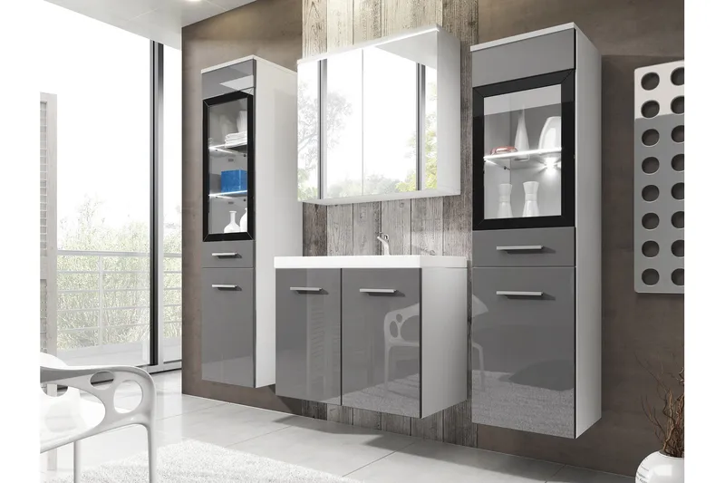 Somender Møbelsett til Bad 132 cm - Hus & oppussing - Kjøkken & bad - Baderom - Baderomsmøbler & baderomsinnredning - Komplette møbelpakker