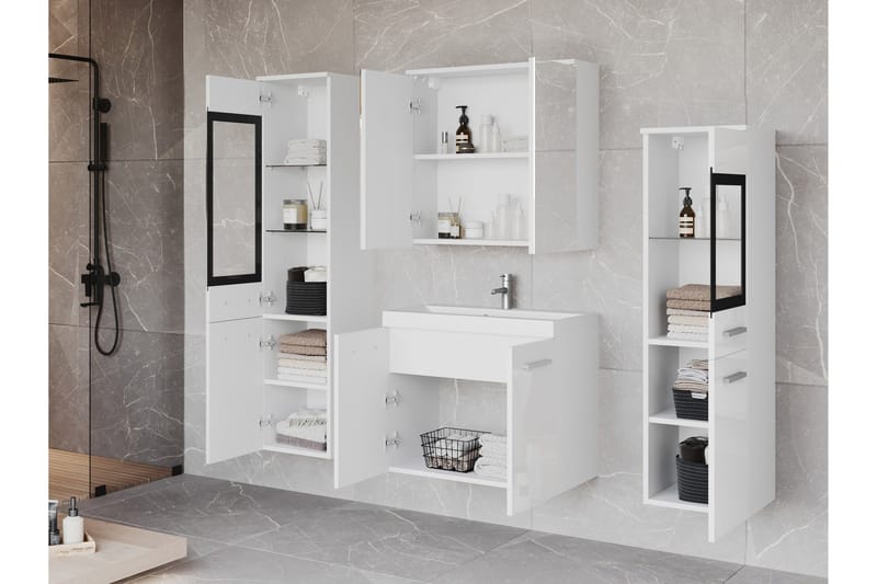 Somender Møbelsett til Bad 132 cm - Hus & oppussing - Kjøkken & bad - Baderom - Baderomsmøbler & baderomsinnredning - Komplette møbelpakker