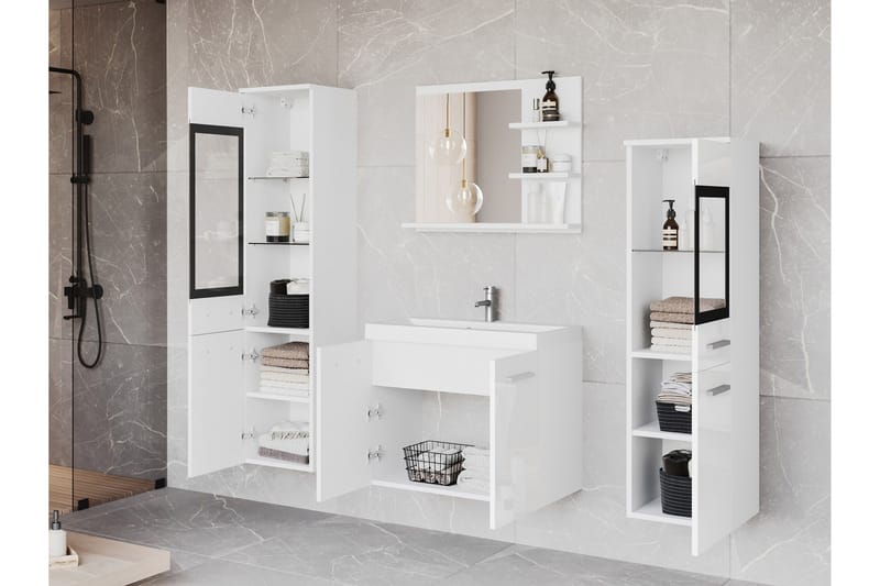 Somender Møbelsett til Bad 132 cm - Hus & oppussing - Kjøkken & bad - Baderom - Baderomsmøbler & baderomsinnredning - Komplette møbelpakker