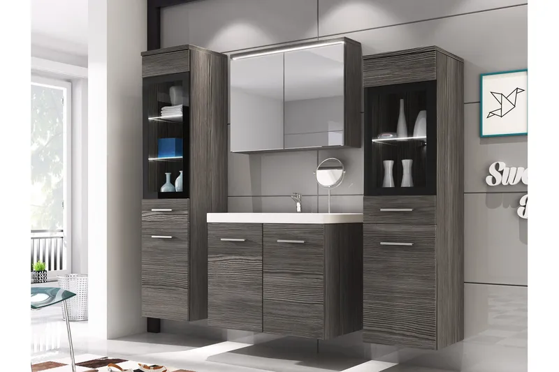 Somender Møbelsett til Bad 132 cm - Hus & oppussing - Kjøkken & bad - Baderom - Baderomsmøbler & baderomsinnredning - Komplette møbelpakker