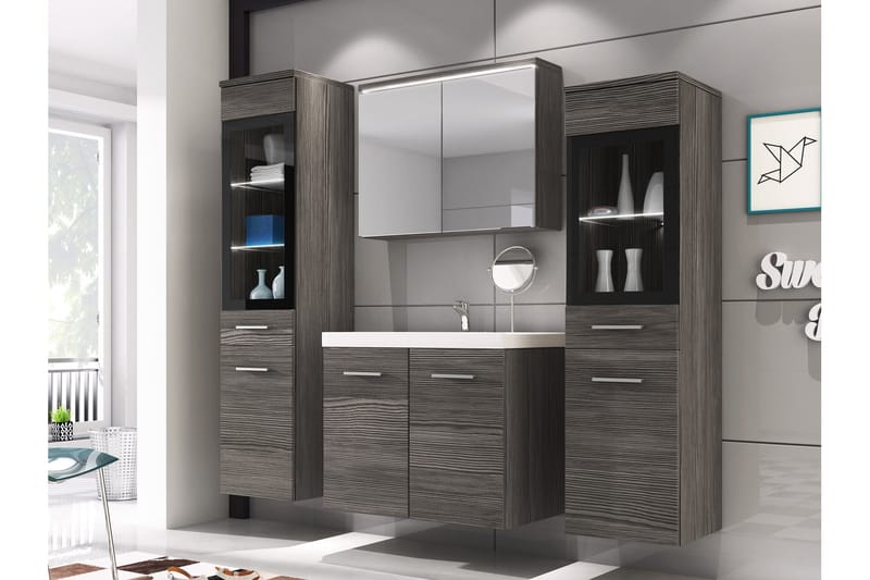 Somender Møbelsett til Bad 132 cm - Hus & oppussing - Kjøkken & bad - Baderom - Baderomsmøbler & baderomsinnredning - Komplette møbelpakker