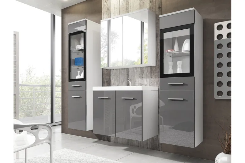 Somender Møbelsett til Bad 132 cm - Hus & oppussing - Kjøkken & bad - Baderom - Baderomsmøbler & baderomsinnredning - Komplette møbelpakker