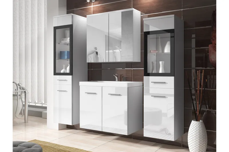 Somender Møbelsett til Bad 132 cm - Hus & oppussing - Kjøkken & bad - Baderom - Baderomsmøbler & baderomsinnredning - Komplette møbelpakker