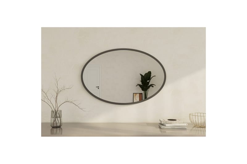 Speil Dymra Antrasitt - Antrasitt - Hus & oppussing - Kjøkken & bad - Baderom - Baderomsmøbler & baderomsinnredning - Baderomsspeil