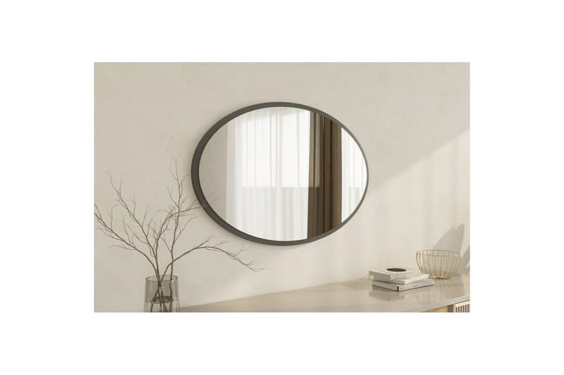 Speil Dymra Antrasitt - Antrasitt - Hus & oppussing - Kjøkken & bad - Baderom - Baderomsmøbler & baderomsinnredning - Baderomsspeil
