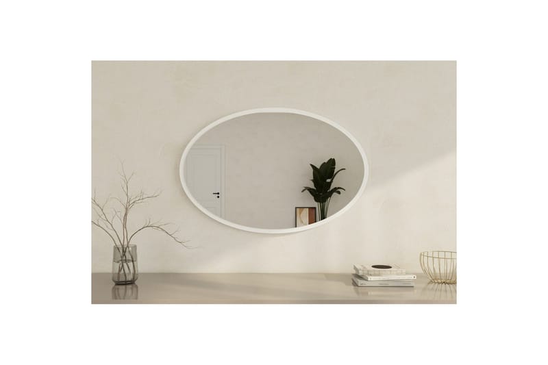 Speil Dymra Hvit - Hvit - Hus & oppussing - Kjøkken & bad - Baderom - Baderomsmøbler & baderomsinnredning - Baderomsspeil