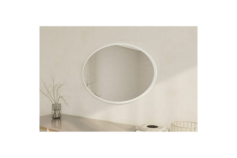 Speil Dymra Hvit - Hvit - Hus & oppussing - Kjøkken & bad - Baderom - Baderomsmøbler & baderomsinnredning - Baderomsspeil