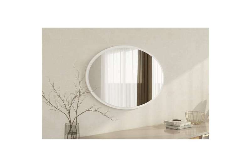 Speil Dymra Hvit - Hvit - Hus & oppussing - Kjøkken & bad - Baderom - Baderomsmøbler & baderomsinnredning - Baderomsspeil