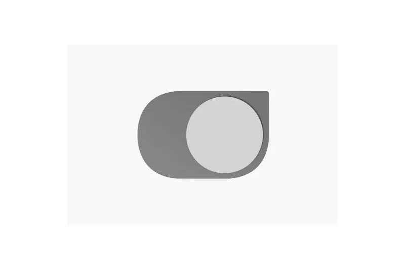 Speil Ravidas Antrasitt - Antrasitt - Hus & oppussing - Kjøkken & bad - Baderom - Baderomsmøbler & baderomsinnredning - Baderomsspeil