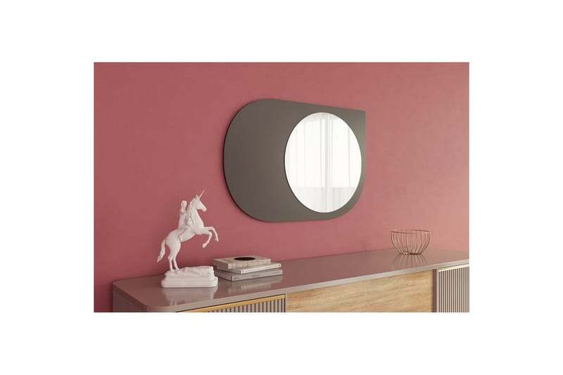 Speil Ravidas Antrasitt - Antrasitt - Hus & oppussing - Kjøkken & bad - Baderom - Baderomsmøbler & baderomsinnredning - Baderomsspeil