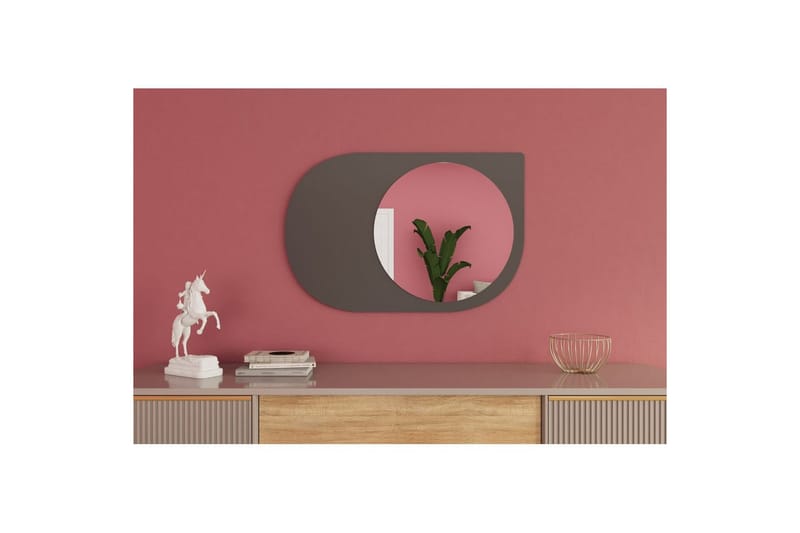 Speil Ravidas Antrasitt - Antrasitt - Hus & oppussing - Kjøkken & bad - Baderom - Baderomsmøbler & baderomsinnredning - Baderomsspeil