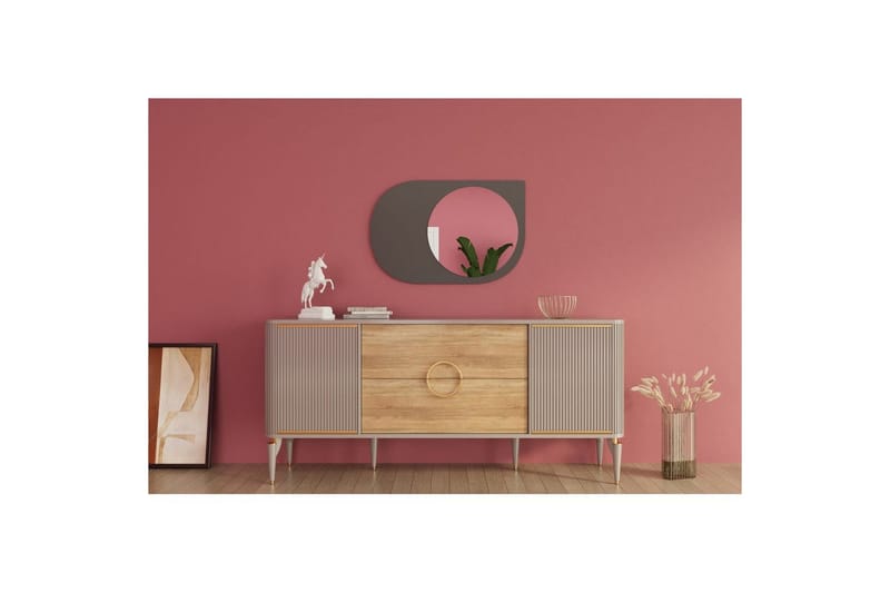 Speil Ravidas Antrasitt - Antrasitt - Hus & oppussing - Kjøkken & bad - Baderom - Baderomsmøbler & baderomsinnredning - Baderomsspeil