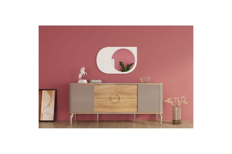 Speil Ravidas Hvit - Hvit - Hus & oppussing - Kjøkken & bad - Baderom - Baderomsmøbler & baderomsinnredning - Baderomsspeil