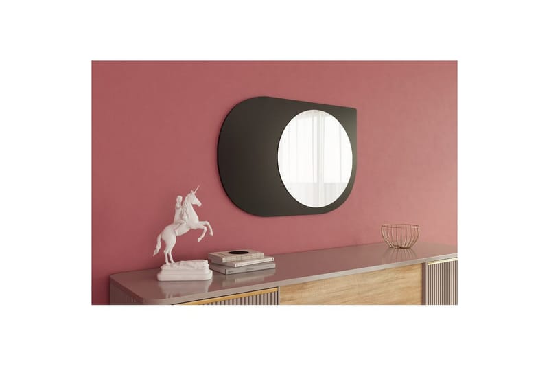 Speil Ravidas Svart - Svart - Hus & oppussing - Kjøkken & bad - Baderom - Baderomsmøbler & baderomsinnredning - Baderomsspeil