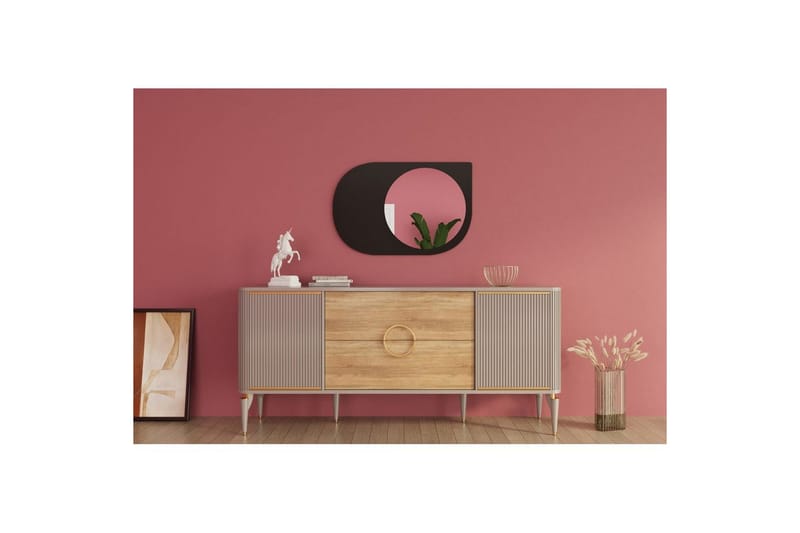 Speil Ravidas Svart - Svart - Hus & oppussing - Kjøkken & bad - Baderom - Baderomsmøbler & baderomsinnredning - Baderomsspeil