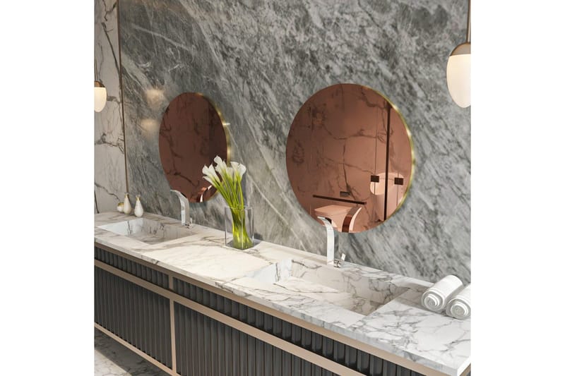 Speil Torlen Bronse / Gull - Bronse / Gull - Hus & oppussing - Kjøkken & bad - Baderom - Baderomsmøbler & baderomsinnredning - Baderomsspeil