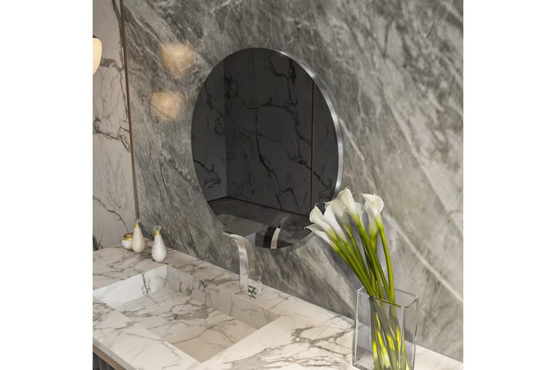 Speil Torlen Mørk grå / Sølv - Mørk grå / Sølv - Hus & oppussing - Kjøkken & bad - Baderom - Baderomsmøbler & baderomsinnredning - Baderomsspeil