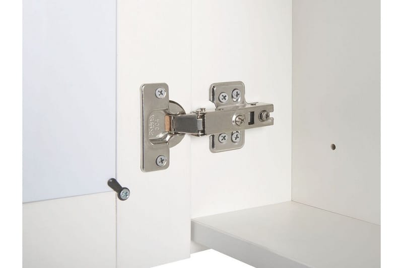 Belmena Skap til Badet 40 cm Speil med LED-belysning - Hvit - Hus & oppussing - Kjøkken & bad - Baderom - Baderomsmøbler & baderomsinnredning - Speilskap