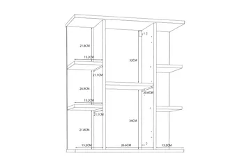 Elsassona Veggskap 26x60 cm - Hvit - Hus & oppussing - Kjøkken & bad - Baderom - Baderomsmøbler & baderomsinnredning - Speilskap