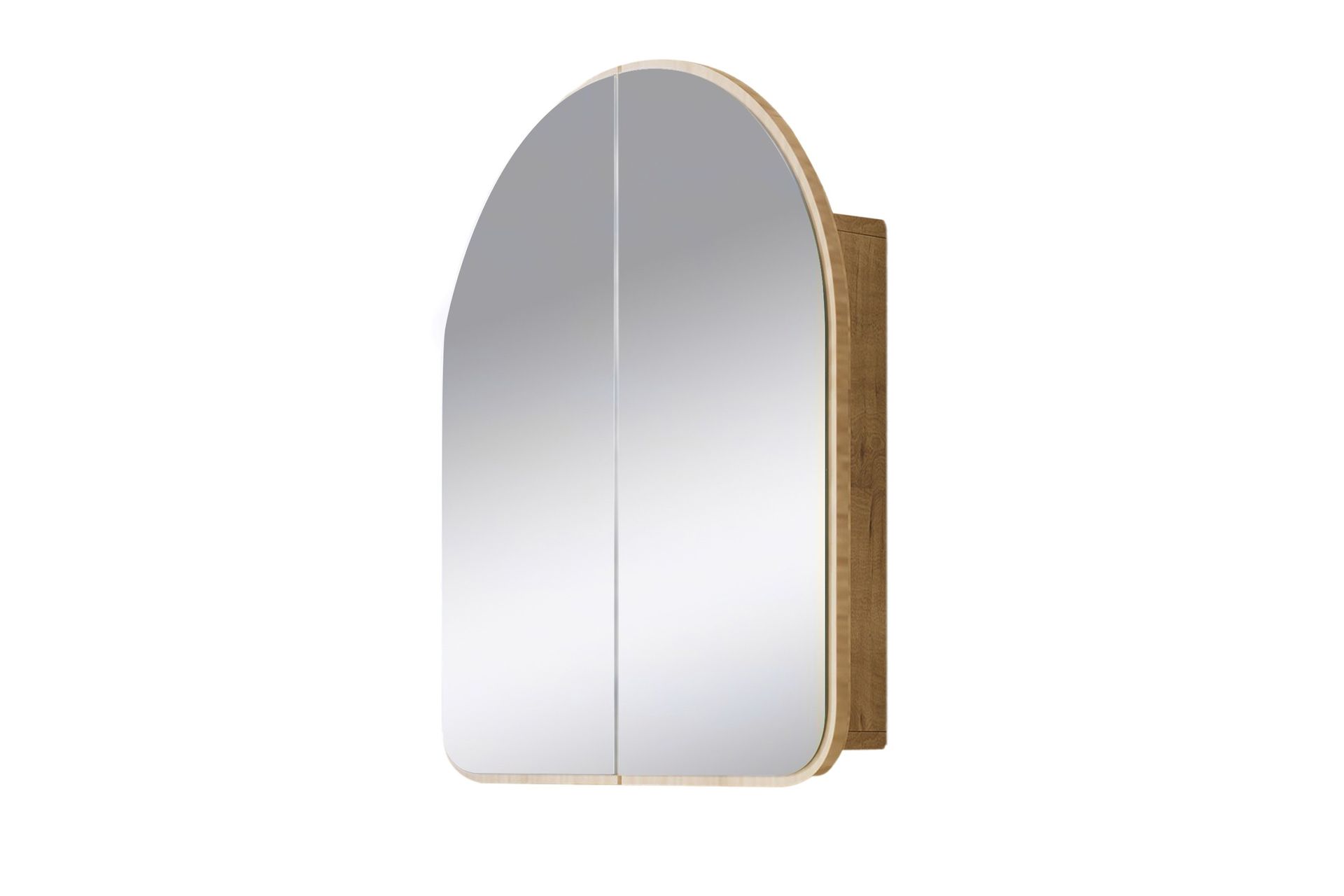 Heren Overskap med speil 45 cm - Beige - Hus & oppussing - Kjøkken & bad - Baderom - Baderomsmøbler & baderomsinnredning - Speilskap