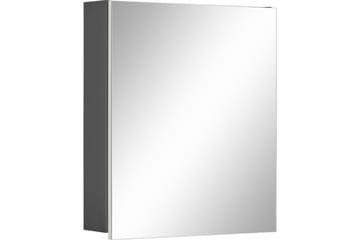 Hudnall Veggskap 60x15 cm - Antrasitt/Natur - Hus & oppussing - Kjøkken & bad - Baderom - Baderomsmøbler & baderomsinnredning - Speilskap