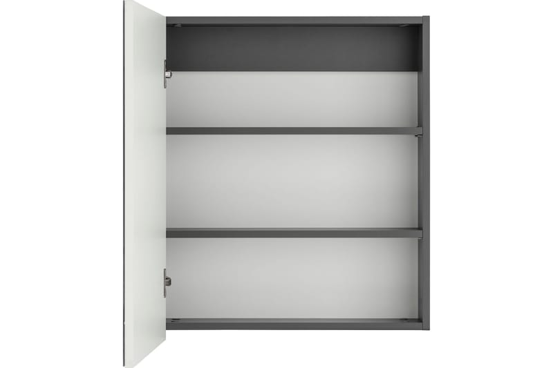 Hudnall Veggskap 60x15 cm - Antrasitt/Natur - Hus & oppussing - Kjøkken & bad - Baderom - Baderomsmøbler & baderomsinnredning - Speilskap
