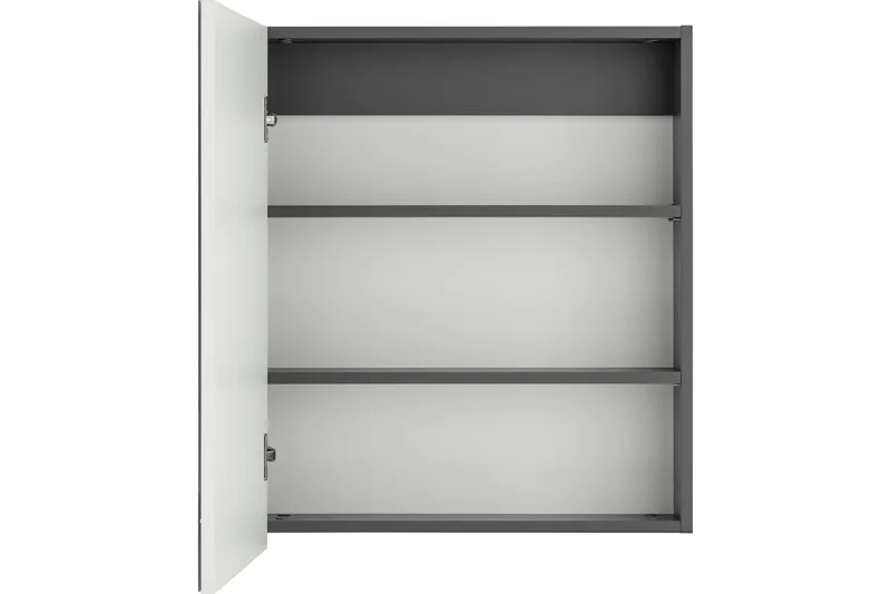Hudnall Veggskap 60x15 cm - Antrasitt/Natur - Hus & oppussing - Kjøkken & bad - Baderom - Baderomsmøbler & baderomsinnredning - Speilskap