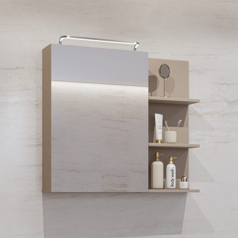 Speilskap Irvine 1 dør - Kongo - Hus & oppussing - Kjøkken & bad - Baderom - Baderomsmøbler & baderomsinnredning - Speilskap