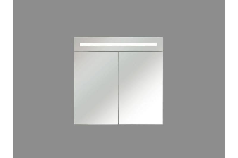 Jaramillo Skap til Badet 60 cm Speil med LED-belysning - Hvit - Speilskap