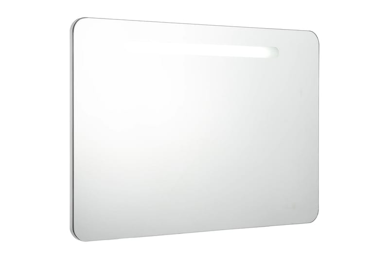LED-speilskap til bad 80x11x55 cm - Hvit - Hus & oppussing - Kjøkken & bad - Baderom - Baderomsmøbler & baderomsinnredning - Speilskap