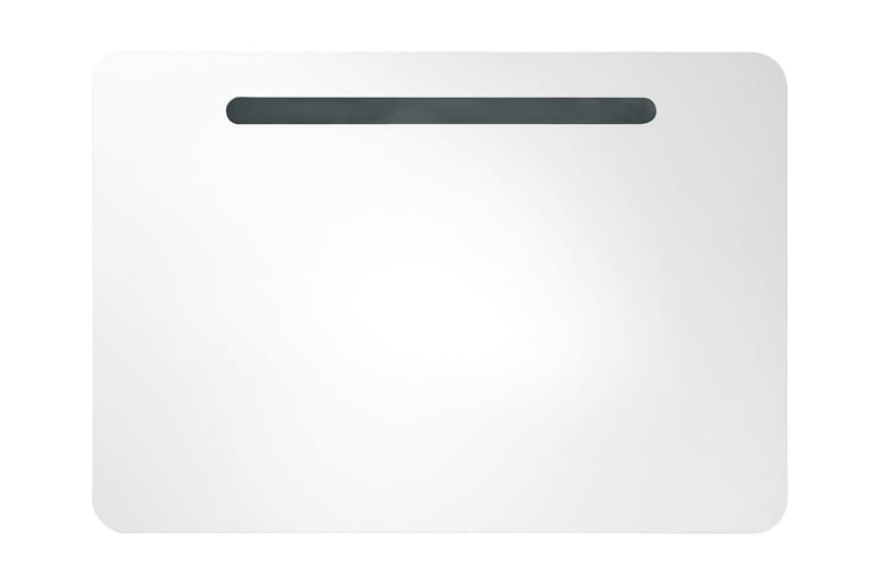 LED-speilskap til bad 80x11x55 cm - Hvit - Hus & oppussing - Kjøkken & bad - Baderom - Baderomsmøbler & baderomsinnredning - Speilskap