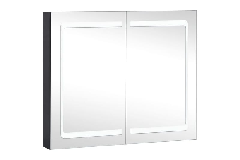 LED-speilskap til bad 80x12,2x68 cm - Antrasittgrå - Hus & oppussing - Kjøkken & bad - Baderom - Baderomsmøbler & baderomsinnredning - Speilskap