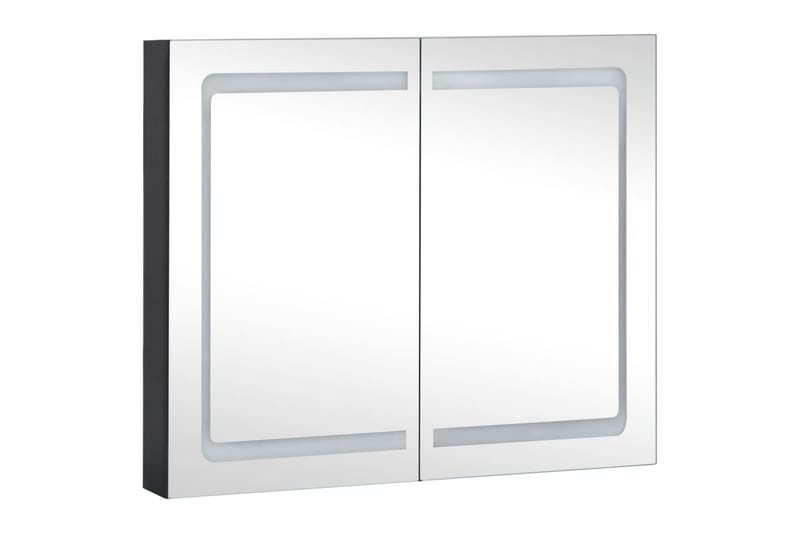 LED-speilskap til bad 80x12,2x68 cm - Antrasittgrå - Hus & oppussing - Kjøkken & bad - Baderom - Baderomsmøbler & baderomsinnredning - Speilskap