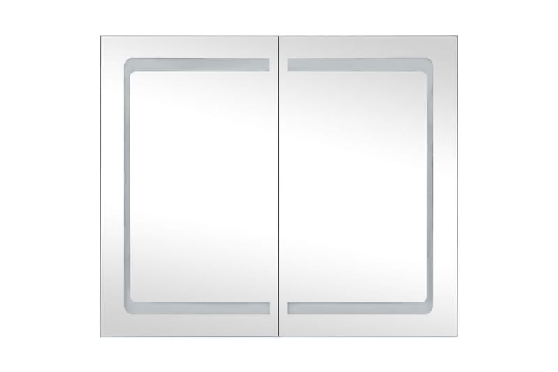 LED-speilskap til bad 80x12,2x68 cm - Antrasittgrå - Hus & oppussing - Kjøkken & bad - Baderom - Baderomsmøbler & baderomsinnredning - Speilskap