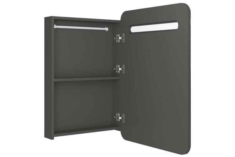 LED-speilskap til bad antrasitt 60x11x80 cm - Antrasittgrå - Hus & oppussing - Kjøkken & bad - Baderom - Baderomsmøbler & baderomsinnredning - Speilskap