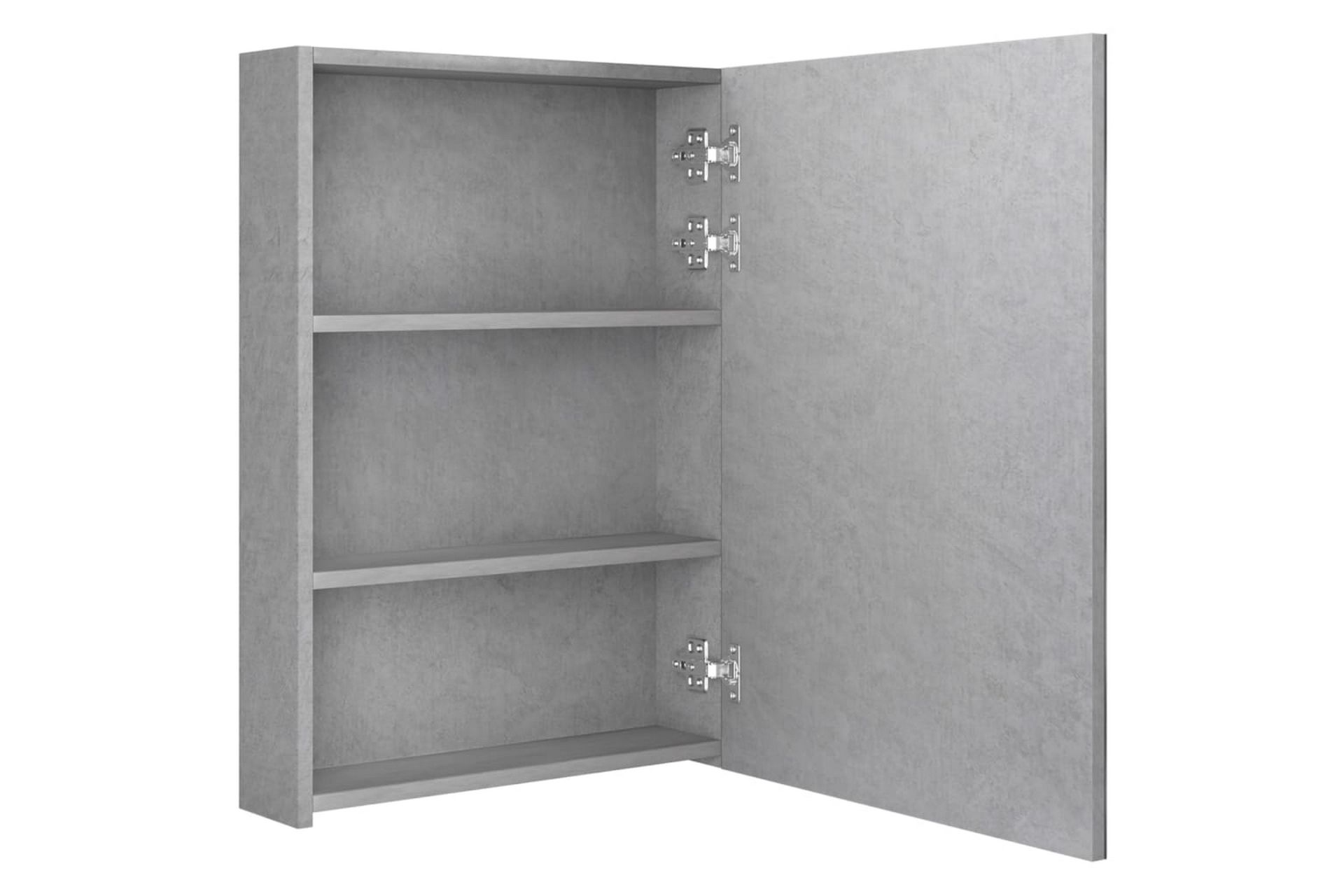LED-speilskap til bad betonggrå 50x13x70 cm - Hus & oppussing - Kjøkken & bad - Baderom - Baderomsmøbler & baderomsinnredning - Speilskap